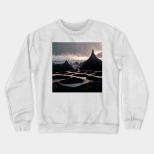 Swamp Mountains Beautiful Sky Crewneck Sweatshirt